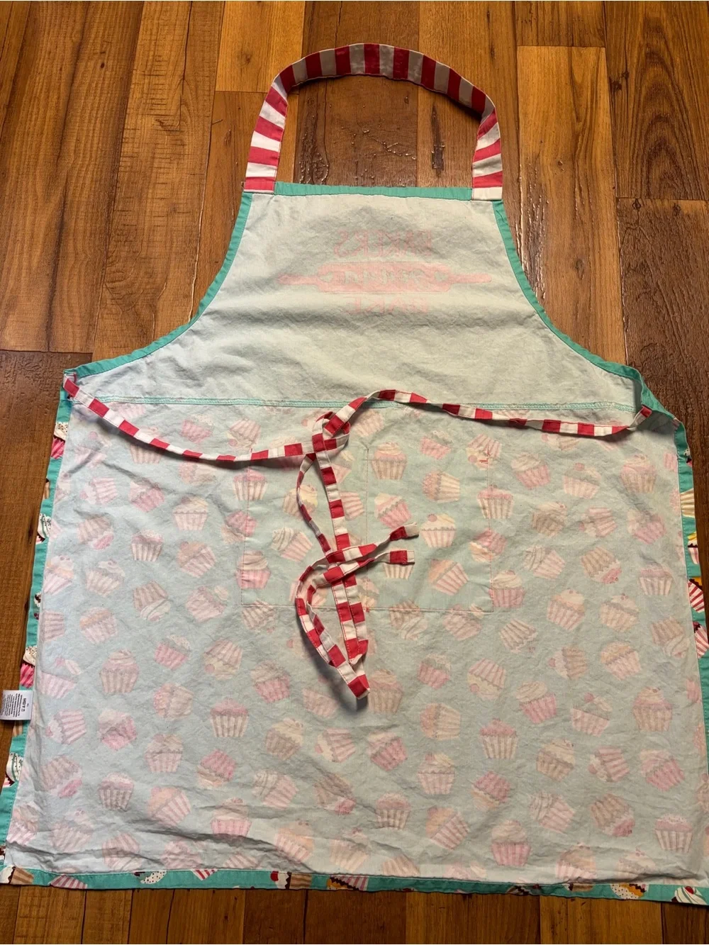 Apron red baking